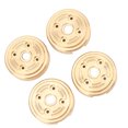 thumbnail image 1 of RC Brass Wheel Weights, Golden Wheel Weights Counterweights 4pcs Easy To Install Front Rear Axle Long Lasting  for FCX24 1/24 RC Cars, 1 of 8