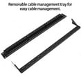 thumbnail image 6 of 3X 19Inch 1U Cabinet Rack Pass-Through 24 Port CAT6 Patch Panel RJ45 Cable Adapter Modular Frame, 6 of 7