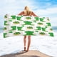 thumbnail image 1 of Toalla de playa de microfibra, ligera, resistente a la arena, de secado rápido, de 76 x 152 cm, súper suave, compacta, para viajes, piscina, natación, picnic, camping, manta multiusos., 1 of 5