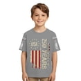 thumbnail image 2 of 250 Years America Shirt - USA 250th Anniversary Flag Short Sleeve Soft Comfort Tees Tops (Toddler 1-2 Years Light Gray), 2 of 8