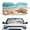 Beach Turtle Seashell Print, variant on XYZCANDO Car Windshield Sun Shade with Realistic Interior Print, Foldable Sunshade for Suvs to Block Heat and Keep Vehicle Interior Cool