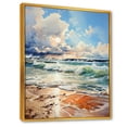 thumbnail image 2 of Designart "Horizon Of Tranquility On The Coast" Ocean Floater Framed Wall Art Prints, 2 of 5