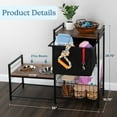 thumbnail image 3 of PETMAKER Elevated Dog Bowl Stand with Storage, Toy Bin Basket, and Bowls, 3 of 7