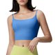 thumbnail image 1 of Mujeres de color sólido cuatro filas ajustable inalámbrico sujetador doble hombro a prueba de golpes yoga deportivo sujetador para el entrenamiento diario, 1 of 6