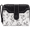 Black, variant on Women's Floral RFID Bifold Wallet, Zipper Coin Pocket, 6 Card Slots, ID Window, Wrist Strap, Lavender