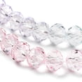 thumbnail image 4 of 20Strand Transparent Painted Glass Beads Strands Faceted Rondelle Colorful 8x6.5mm Hole: 1mm 63pcs/strand 16.14''(41cm) Material Glass, 4 of 5
