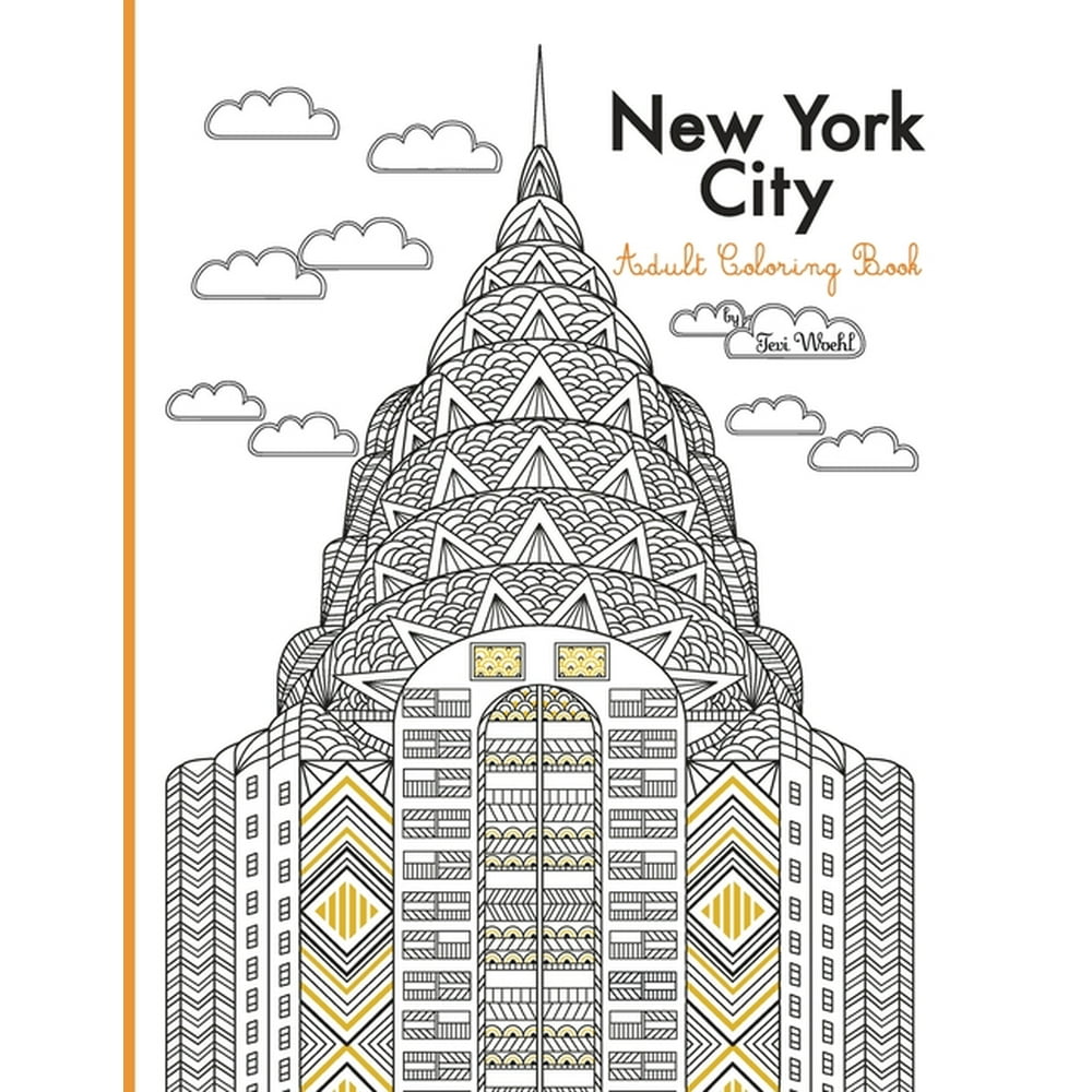 New York City Adult Coloring Book - Walmart.com - Walmart.com
