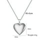 thumbnail image 4 of Collar con medallón de corazón PHOCKSIN para niñas, medallones conmemorativos para mujeres, medallones de plata, oro, negro y oro rosa con texto grabado, medallón muy lindo para regalos de, 4 of 5