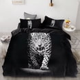 thumbnail image 2 of 3PCS Wolf Tiger Lion Animal Pattern Bedding Sets Home Bedclothes Super King Cover Pillowcase Comforter Polyester Bedding Set, 2 of 6