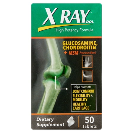 X Ray Glucosamine Chondroitin Dietary Supplement Tablets, 50 count