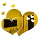 thumbnail image 4 of Heart Shape Wall Sticker 3D Art Wall Decal Pegatina de pared removible para la decoración del hogar, 4 of 5