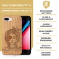 thumbnail image 7 of Case Yard Wooden Case Outside Soft TPU Silicone, Slim Fit Shockproof Wood Protective Phone Cover for Girls Boys Men and Women, Supports Wireless Charging Skillful Sailor Design case for iPhone-8-Plus, 7 of 7