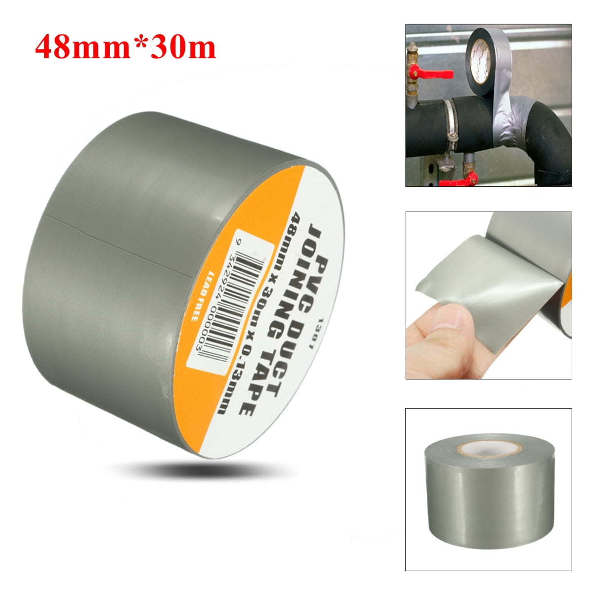 Heavy Duty Silver Duct Tape 33 Yards x 1.9 inch Wide Large Bulk