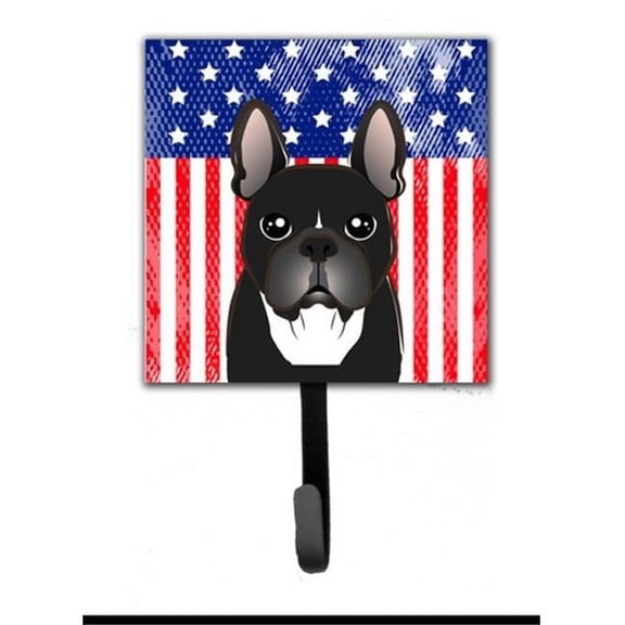 Carolines Treasures BB2157SH4 American Flag & French Bulldog Leash or Key Holder
