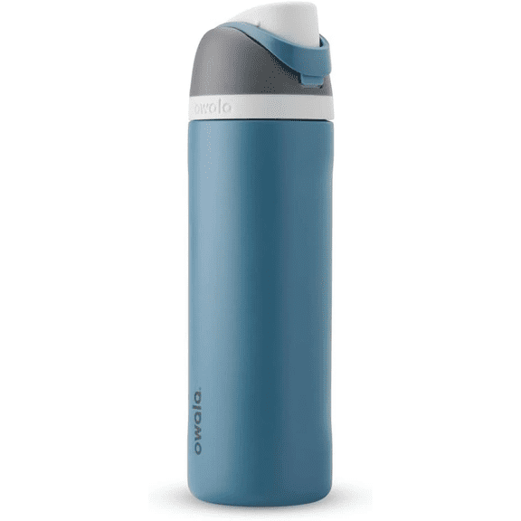 Owala FreeSip Stainless Steel Water Bottle, 24oz,Blue Oasis