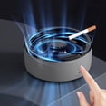 thumbnail image 3 of Cenicero Multifuncional Sin Humo Cenicero Interior Exterior Purificador de Aire Escritorio USB Recargable Cenicero EléCtrico Filtro A, 3 of 5