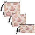 thumbnail image 2 of 3 Size Reusable Food Storage Bags Set Airtight Zipper Closure Lunch Snacks Travel Organizer Pumpkins Adorned in Bows and Flowers, 2 of 8