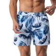 thumbnail image 5 of Swim Trunks for Men Summer Stylish Printed Shorts Casual Quick Dry Relaxed Fit Bathing Suits Breathable Drawstring Short Pants, 5 of 6