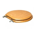 thumbnail image 2 of Plumbing Technologies PMGT1255 Light Oak Round Wood 2.5" Toilet Seat, 2 of 3