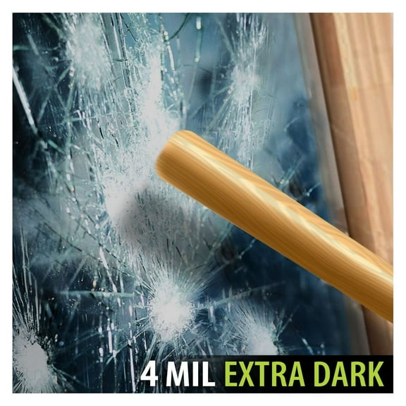 BDF S4MB05 Security and Daytime Privacy 4 Mil Black 5 (Very Dark) Window Film 30in X 24ft