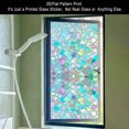 thumbnail image 5 of 17.71 x 39.37 2D Flat Color Sheet Combination Frosted Glass Transparent PVC Adsorption Window Film, 5 of 7