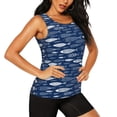 thumbnail image 2 of Fotbe Ornamental Fish Blusas Sin Mangas para Mujer – Estilo Casual, Corte Suelto, Slim-Fit, Cuello Redondo Deportivo, Tops de Verano para Gimnasio y Yoga-Medium, 2 of 7
