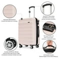 Ginza Travel 3 Piece Expandable Hardside Luggage Set,Hardshell Suitcase