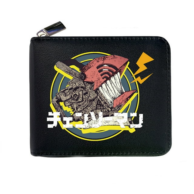 Wallet Chainsaw Anime Pouch Cartera de piel de anime para hombre