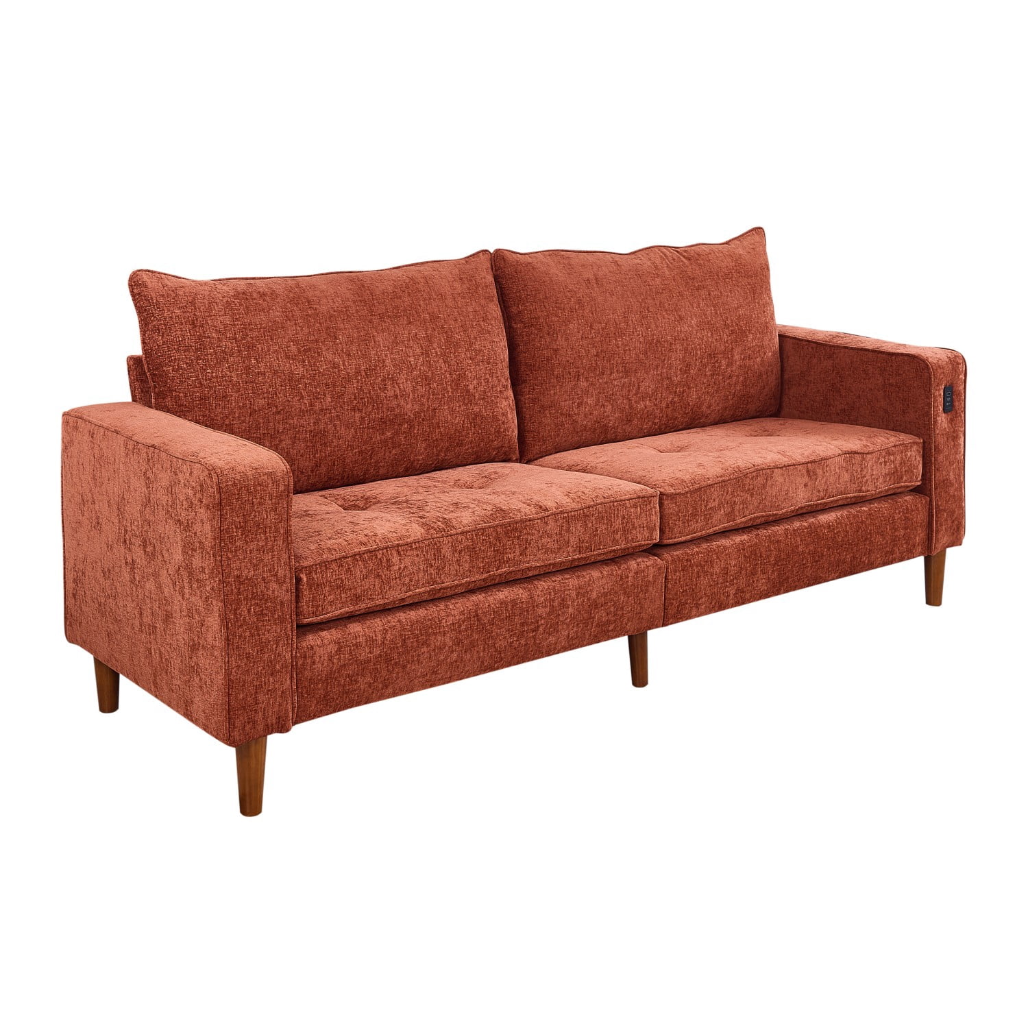 Gewnee Loveseat Sofa, 82.6"Mid Century Modern Couches for Living Room, Small Couches for Small Spaces Love Seat Sofa Couches with Wooden Legs, Bedroom Small Couch