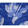 thumbnail image 4 of oneOone Polyester Spandex Medium Blue Fabric Florals Sewing Craft Projects Fabric Prints By Yard 56 Inch Wide-H56, 4 of 4