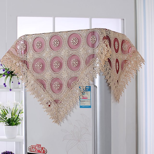 Cuadrado Rectángulo Poliéster TABLECLOTHS Wedding Party Supplies Ropa De Cama Decoración Vino Tinto 60x60cm Macarena Mantel bordado del cordón