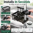 Hanging Faucet Drain Rack with Drip Tray – Stainless Steel Sink Drip ...