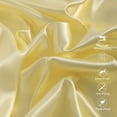 thumbnail image 3 of 2 Pack Silky Satin Queen Pillowcases for Hair and Skin, Super Soft and Cooling Pillow Cases with Envelope Closure, 20x30 Inches, Light Yellow, 3 of 7