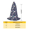thumbnail image 2 of Honeii Bamboo Panda Print Poncho Cape, Cloak Coat, Snuggly Hooded Wearable Blanket, Hooded Cape For Teenagers,Halloween Costumes-Large, 2 of 7