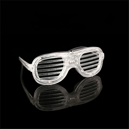 

iMESTOU Utility Daily Work & Life Home Decor Under 10 Flashing LED Multi Color Slotted Shutter Light Up Show Party Glasses