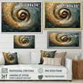 thumbnail image 4 of Designart "Vortex Of Whirling Wisdom In Bronze" Abstract Spirals Picture Framed Canvas Wall Art, 4 of 5