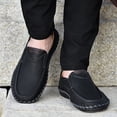 thumbnail image 1 of Zapatos de hombre Zapatos casuales Zapatos planos pequeños de cuero Primavera Zapatos bajos de cuero esmerilado Tamaño grande Zapatos hechos a mano de una sola capa Sin cordones, 1 of 5