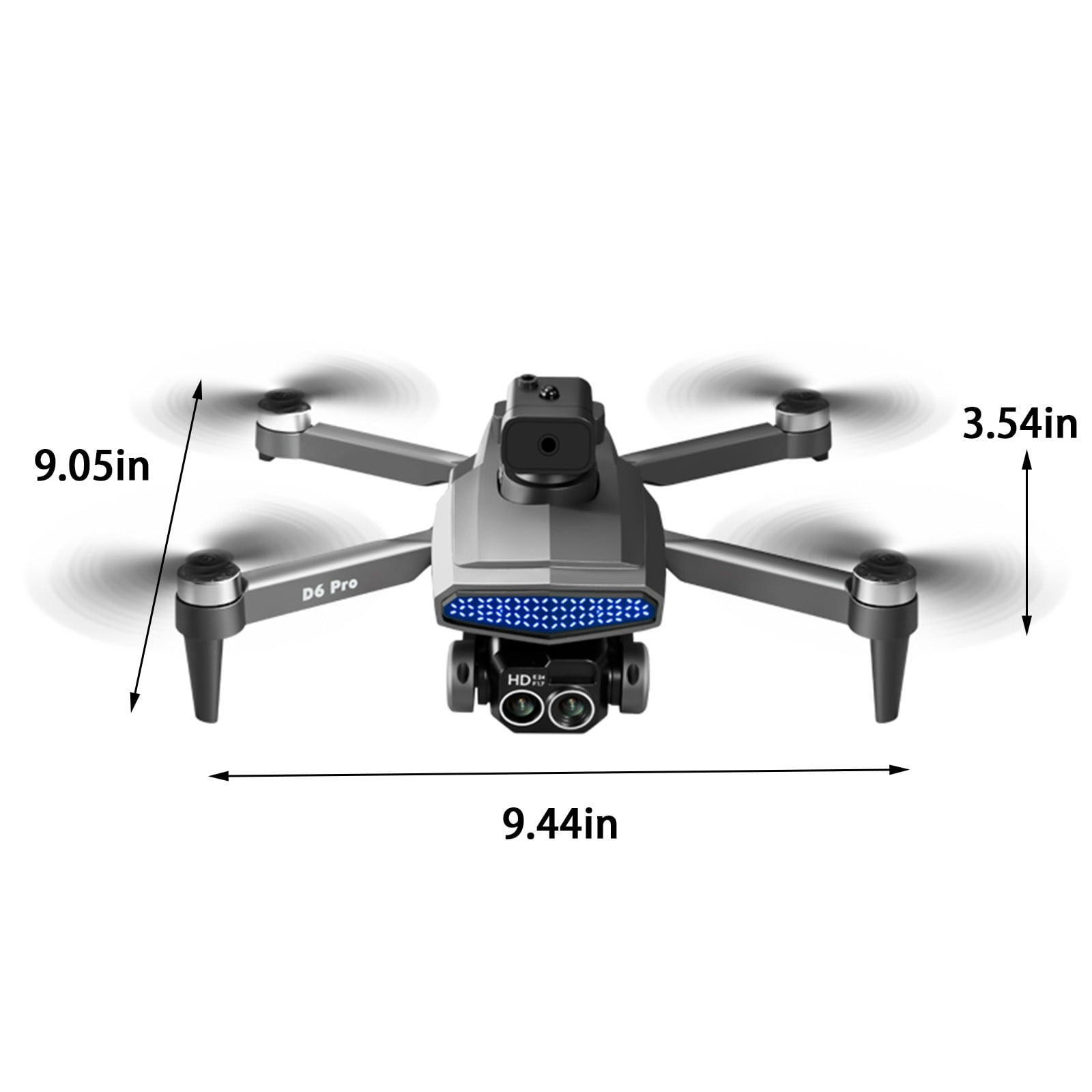 ESULOMP Dual-camera Folding UAV 4K HD Aerial Photography Drone,5G WIFI Transmission Drone,Brushless Motor,Mobile Phone Control,Multiple Flight Modes