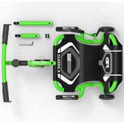 EzyRoller: Classic X - Green - Ride-On Scooter, Cambering Motion, Pedal Free Cart, Hand Brakes, Extendable Frame, 154lb Capacity, Kids Ages 4+