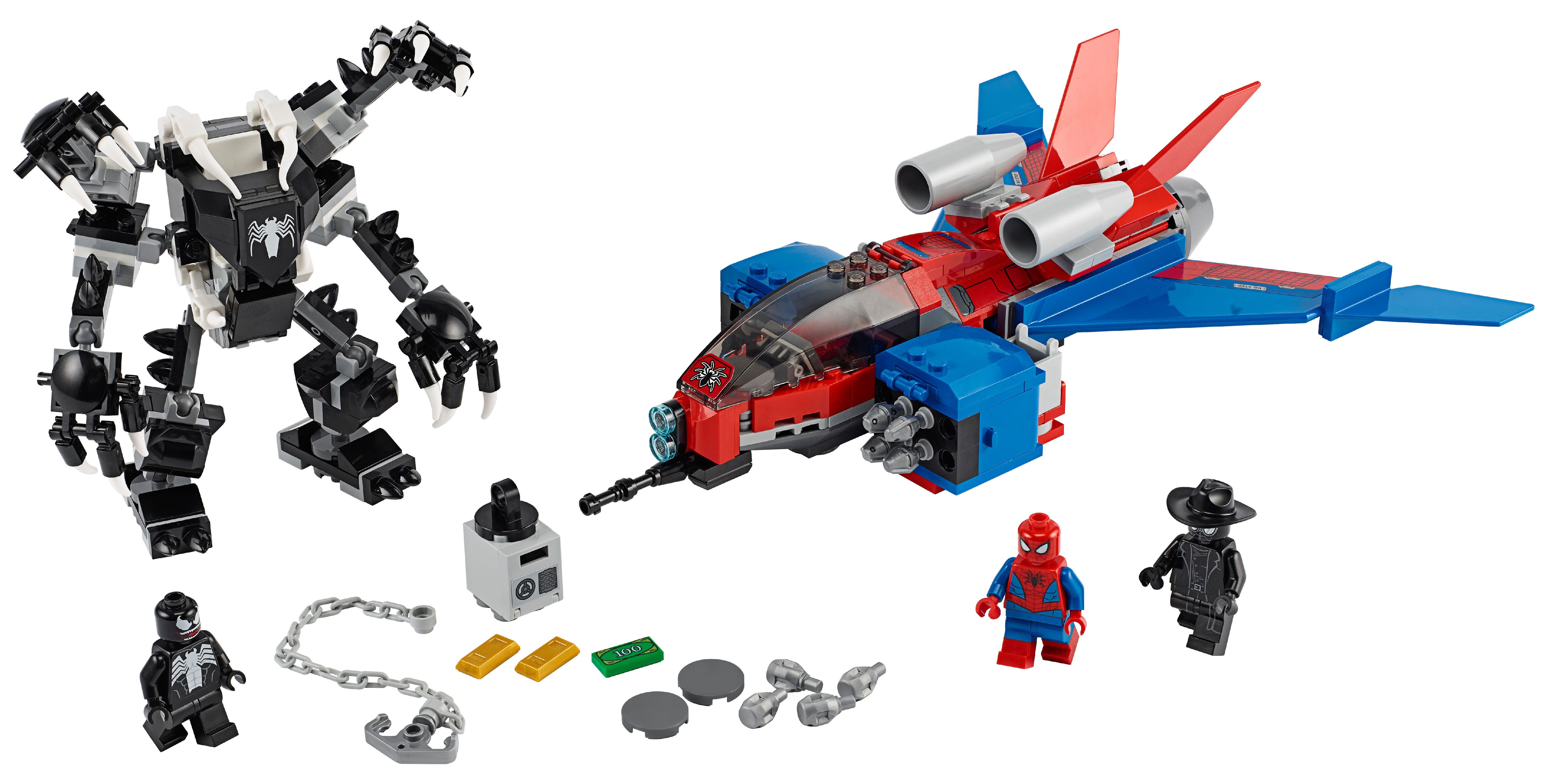 LEGO Marvel Spider-Man Spider-Jet vs Venom Mech 76150 Building Kit with Minifigures, Mech and Plane (371 Pieces) - image 3 of 7