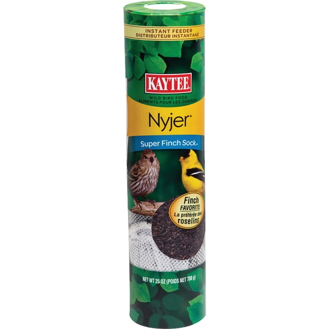 Finch Sock Kaytee Super, 750 ml, para semillas de Nyjer o alimento para pinzones silvestres