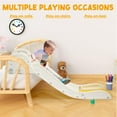 thumbnail image 4 of Ealing Kids Couch Slide for Bed for Toddlers 1-3 Indoor Baby Climbing Toys with Secure Base Guardrail ,Yellow, 4 of 9