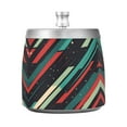 thumbnail image 7 of Yayeee Ashtray with Lid for Cigarette Smokeless Stainless Steel Home Ash Holder, Abstract Stripes, 7 of 7