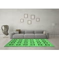 thumbnail image 3 of Ahgly Company Indoor Rectangle Abstract Emerald Green Modern Area Rugs, 2' x 3', 3 of 4