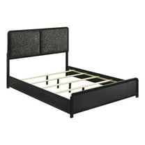 Cavelle 51-inch Upholstered Eastern King Bed Black