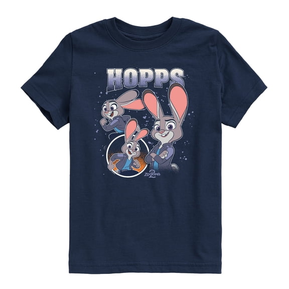 Zootopia - Hopps Bootleg - Youth Boys Short Sleeve Graphic T-Shirt