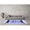 thumbnail image 3 of Ahgly Company Indoor Rectangle Solid Blue Modern Area Rugs, 6' x 9', 3 of 4