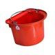 thumbnail image 2 of Comedero para caballos tipo cubo, fácil de limpiar, resistente, para granja y uso exterior. Rojo, 2 of 9