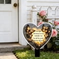 thumbnail image 6 of QuanTara Memorial Garden Plaques Set of 2, 7.87x5.91in Acrylic Heart Shaped Outdoor Plaque with Ground Stake, Butterfly Design for Yard, Lawn, Pet or Family Remembrance Decor, 6 of 6