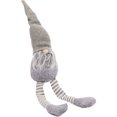 thumbnail image 3 of Decoración navideña Muñeco de elfo de pierna larga sentado lindo Decoraciones para uno para niños (gris), 3 of 5